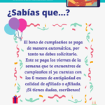 El bono de cumpleaños se paga de manera automática